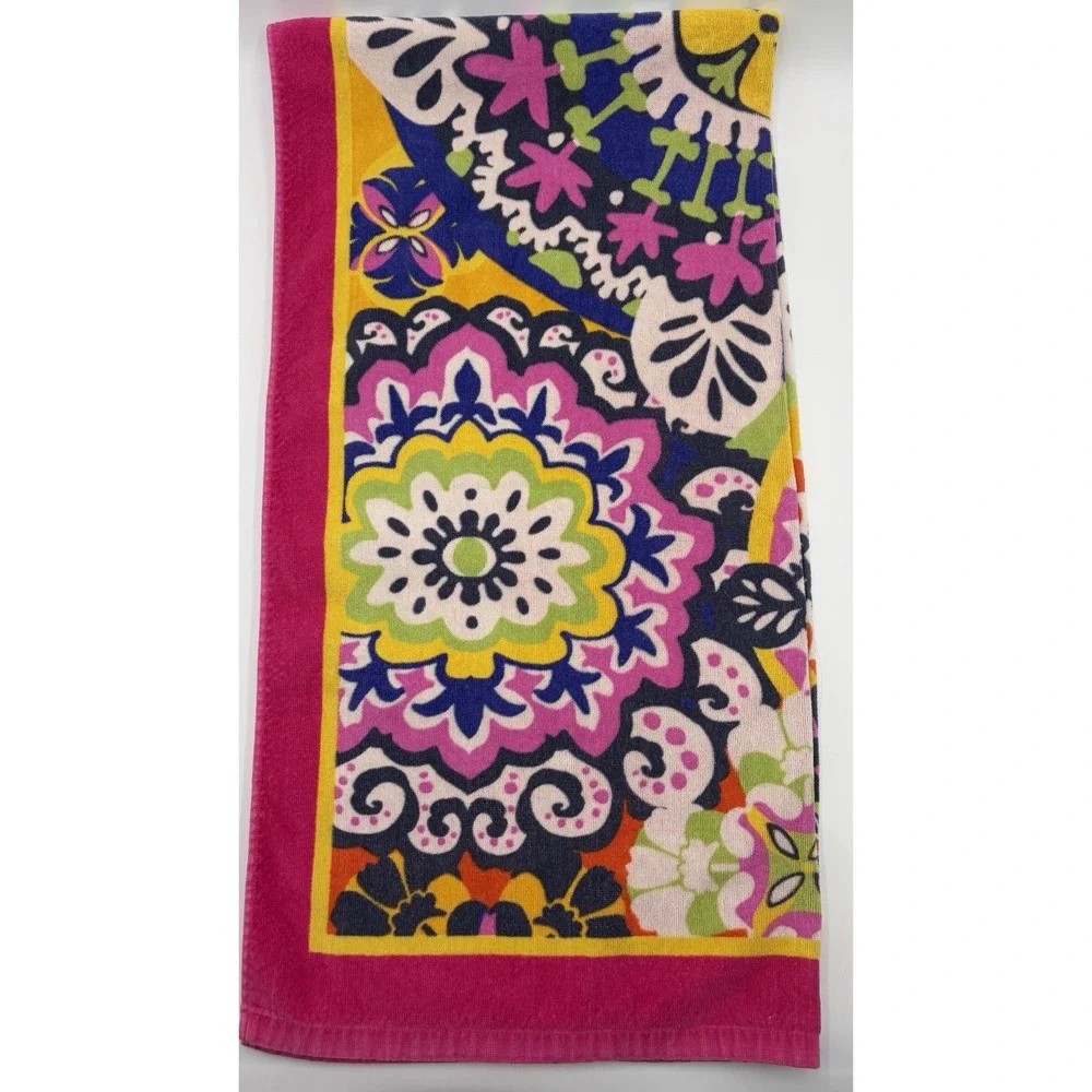Vera Bradley Rio Beach Towel Pink Floral 32